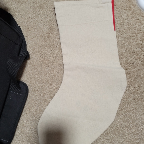 Letters to Santa Burlap Stocking - Picture 2 of 3